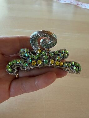 Exquisite Lovely Romantic Green, Yellow, etc  Rhinestones Hair Claw Clip